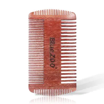 

Mens 4 Sides Wooden Beard Comb Anti Static Pocket Mustaches Hair Brush Fine Wide Teeth Barber Salon Beauty Grooming Styling Tool