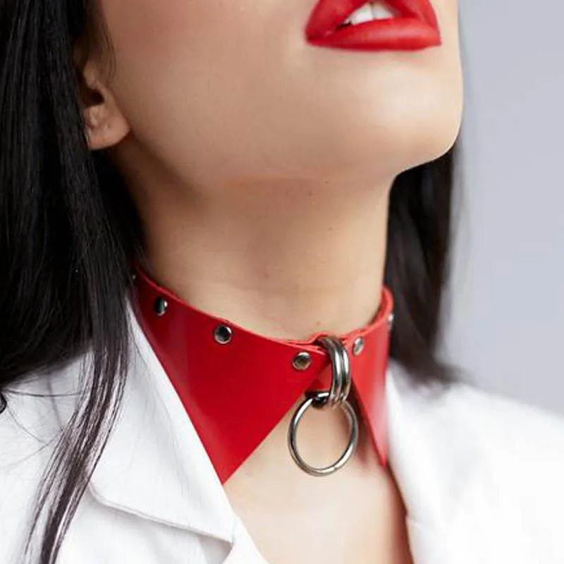 Women Leather Sexy Choker Collar Neckwear Necklace Bondage Cosplay Goth  Jewelry Girl Gothic Choker Harajuku Hccessories - AliExpress