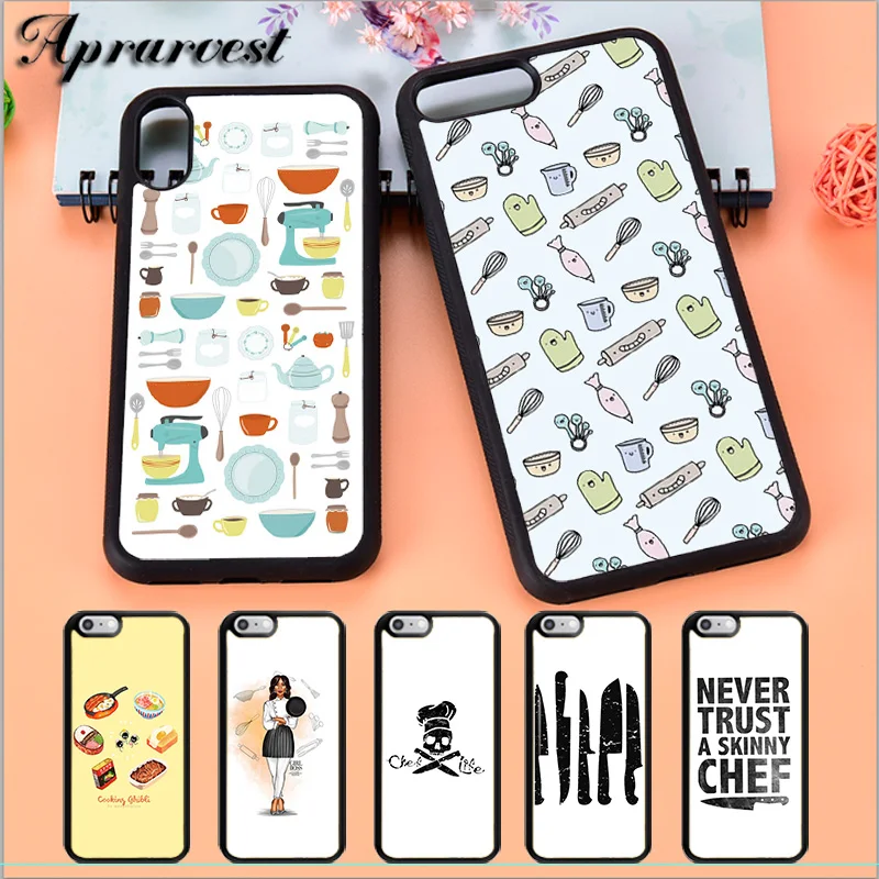 Aprarvest для выпечки кухонная утварь шеф-повара чехол телефона iPhone 5 5S SE 6 6S 7 8 PLUS X XS XR