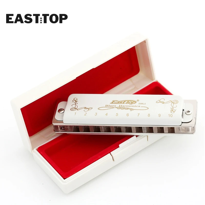 EASTTOP new harp полуклапаны diatonic T008LS Блюз белые цвета чехлы 13 оттенков | Спорт и