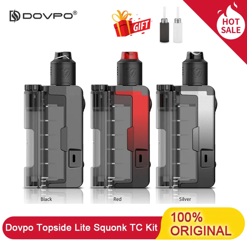 Оригинальный комплект Dovpo Topside Lite Squonk Tc 90 Вт питание от одной батареи 21700/20700 2 в 1