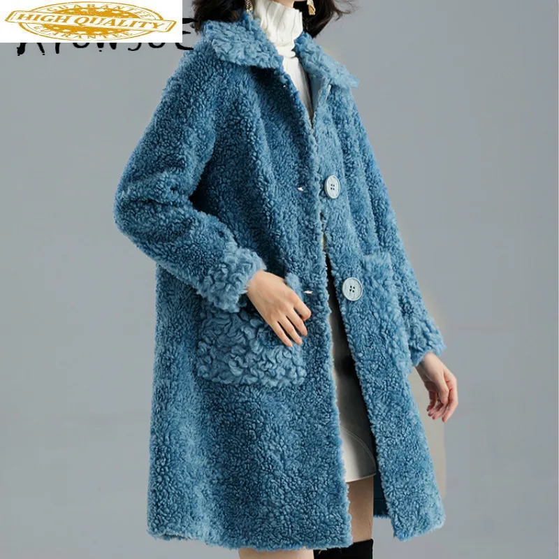 

Real Fur Coat Women Winter Coat Women Clothes 2020 100% Wool Jacket Sheep Shearing Short Parka Real Fur Jacket LMN99017 YY2361