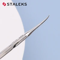 1pc STALEKS SX-31-1z Stainless Steel Dead Skin Olecranon Scissors Eyebrow Scissors Magnolia Pattern Exfoliating Makeup Tools 1