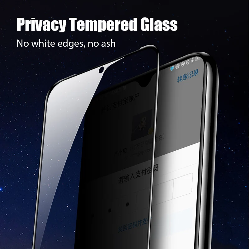 1-2Pc Anti Spy Screen Protector for Xiaomi Redmi Note 10 9 8 Pro 9s 9t 8T 8 7 10s 9A 9 9C Privacy Glass on Poco X3 Pro M3 F3 F2