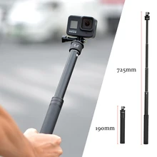 Aluminum Selfie Stick Handheld Extendable Camera Monopod for Phone Gopro 6 5 7 8 Sjcam Sj7 Yi 4K for GoPro Accessory