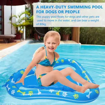 

Inflatable Swimming Pool Dog Or People Floating Row Water Toy With Eco Friendly PVC Lightweight Portable For Pet Man Universal