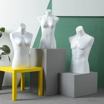 

White Color Mannequin Torso Underwear Model Customized