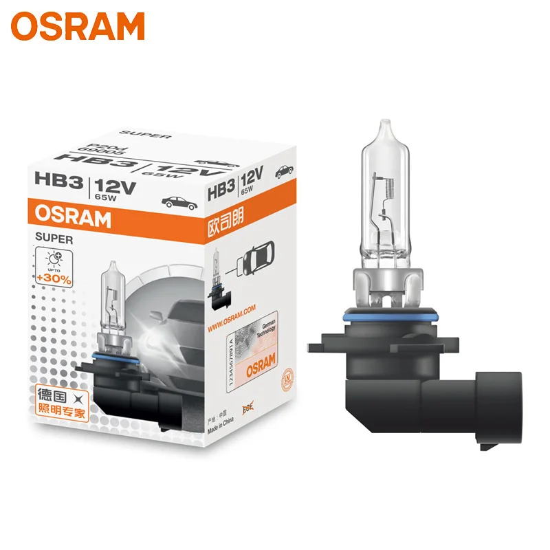 OSRAM H7 H4 H1 H11 HB2 HB3 HB4 9003 9005 9006 65W Halogen Light 12V 3200K Head Lamp +30% Bright Car Bulb OEM Quality SUPER (1pc) spyder headlights Car Lights