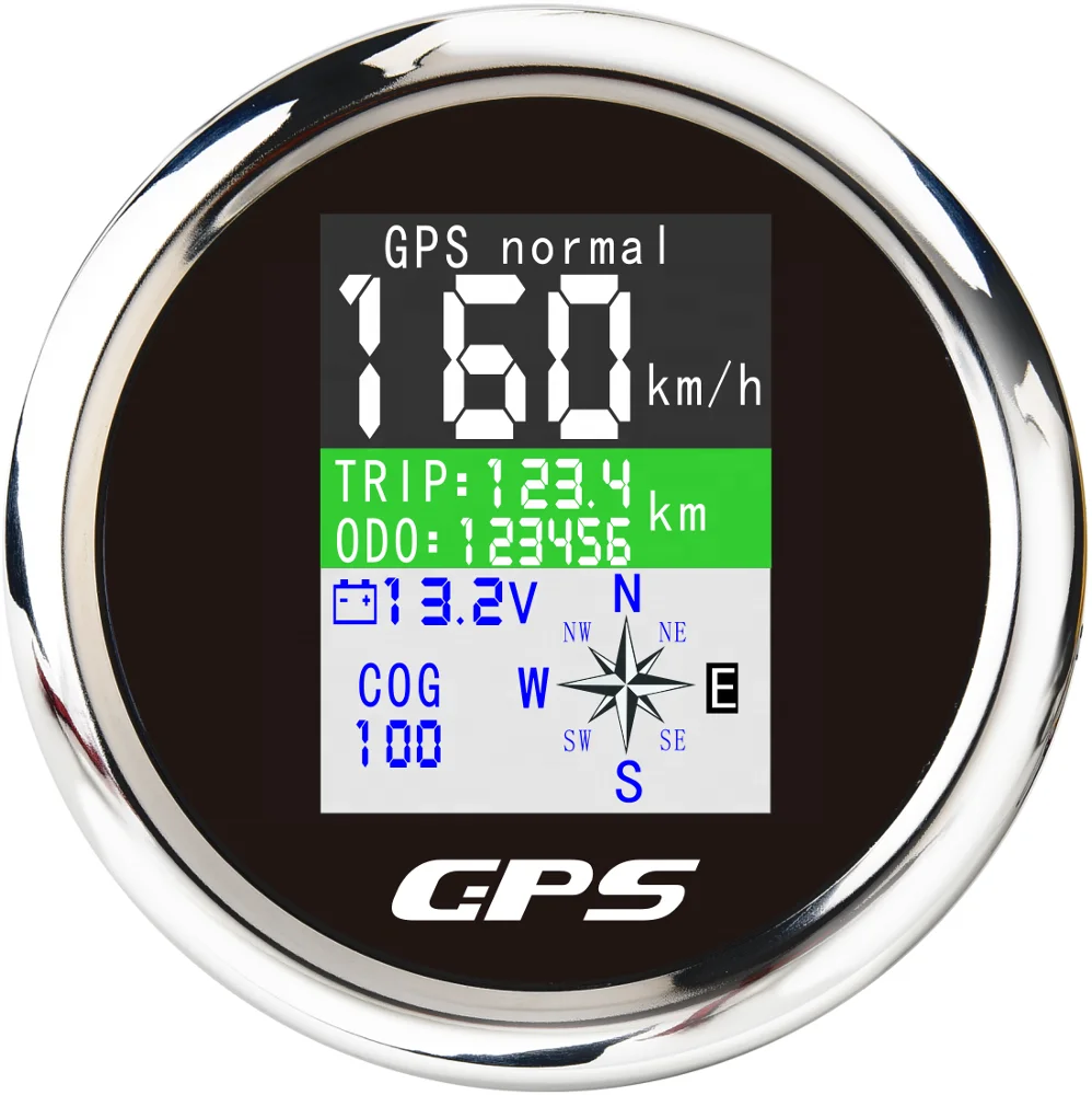 

85mm Universal Digital GPS Speedometer KM/H Knots MPH Available TFT Display Screen For Bus Motorcycle Marine Boat