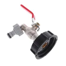 Ibc-контейнер адаптер бак дренажный адаптер S60X6 к латунный садовый кран с 1/" шланг для заливки масла топливной воды A69E