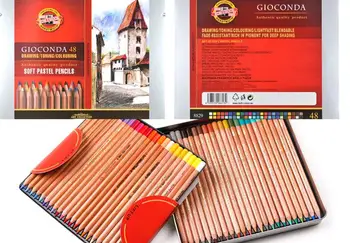 

24/48 soft pastel pencil цветной карандаш lapis de cor pastel drawing pencil Koh-I-Noor art supply paint lápis pastel pencil