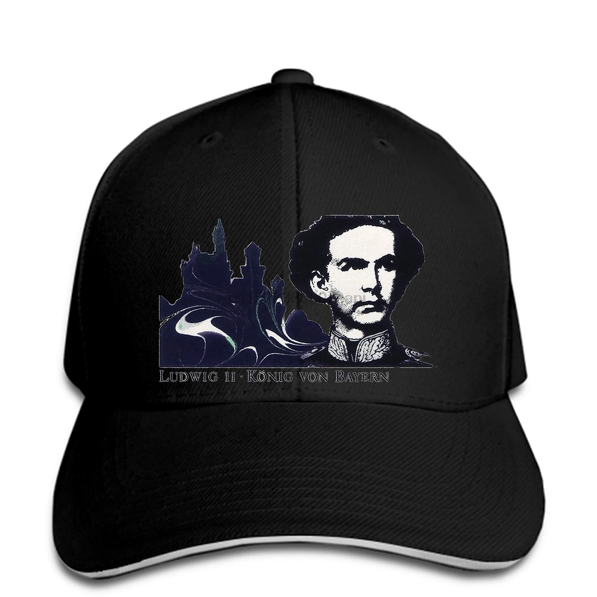 Бейсбольная кепка с принтом для мужчин, бейсболки Ludwig II of Bavaria и Neuschwanstein, женские бейсболки
