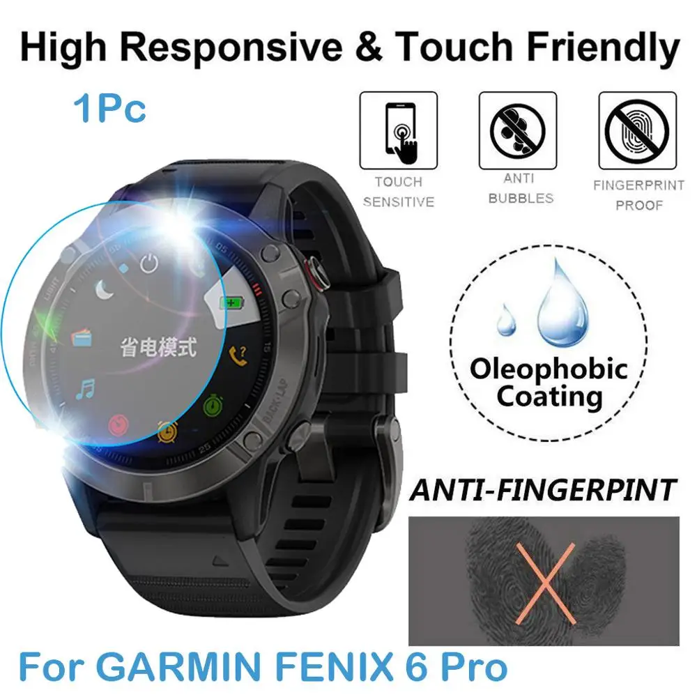 

1/3PCS Ultra Clear Film Tempered Glass Screen Protector for GARMIN FENIX 6 / 6X Pro Protective Accessories Cover #903