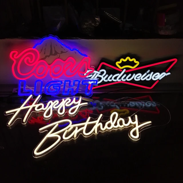 miller coors Budweiser ライトサイン　ネオン　酒場　old miller coors Budweiser ライトサインネオン酒場old