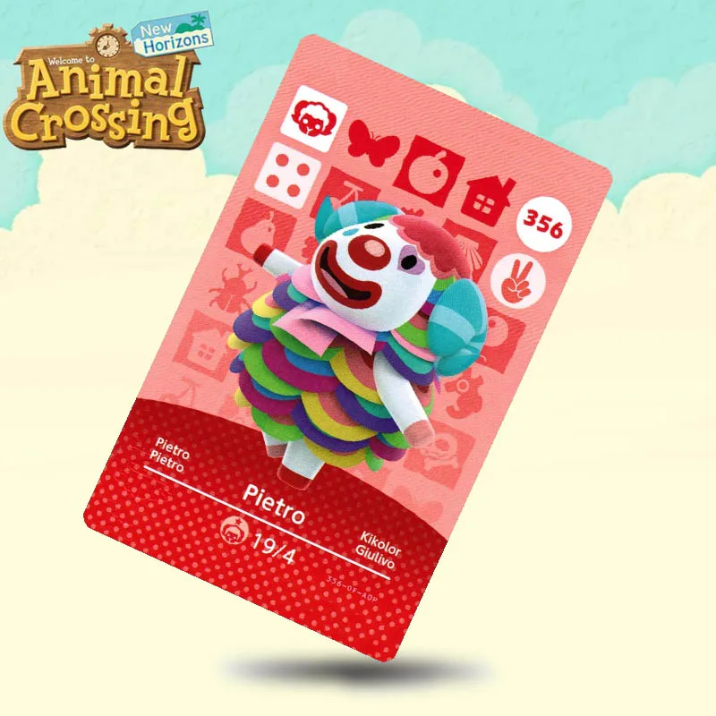356 Pietro Animal Crossing Card Amiibo Cards Work For Switch Ns 3ds