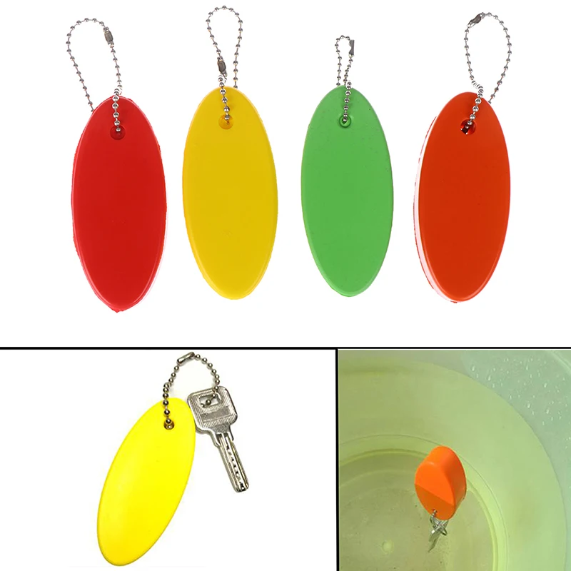 1PC Soft Floating Foam Buoyant Keychain For Oval Keyring Key Kayak Canoe Rafting surf accessory |