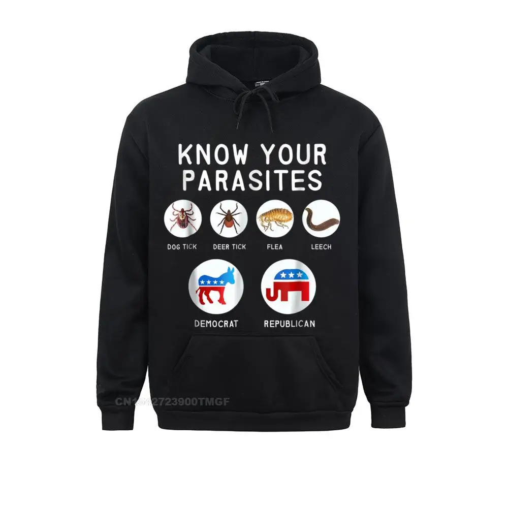 Libertarian T Shirt - Know Your Parasites__19623 Hoodies Plain Hip hop Long Sleeve Men's Sweatshirts comfortable Hoods Libertarian T Shirt - Know Your Parasites__19623black