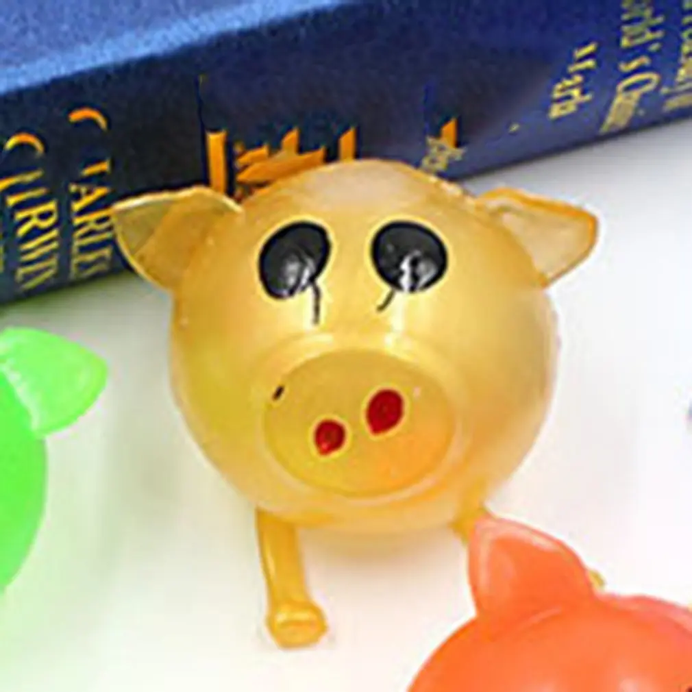 Детские игрушки Jello Pig милый антистресс Splat водный мяч-свинка вентиляционная игрушка вентилируемая липкая свинья Нетоксичная прозрачная рельефная игрушка для снятия стресса