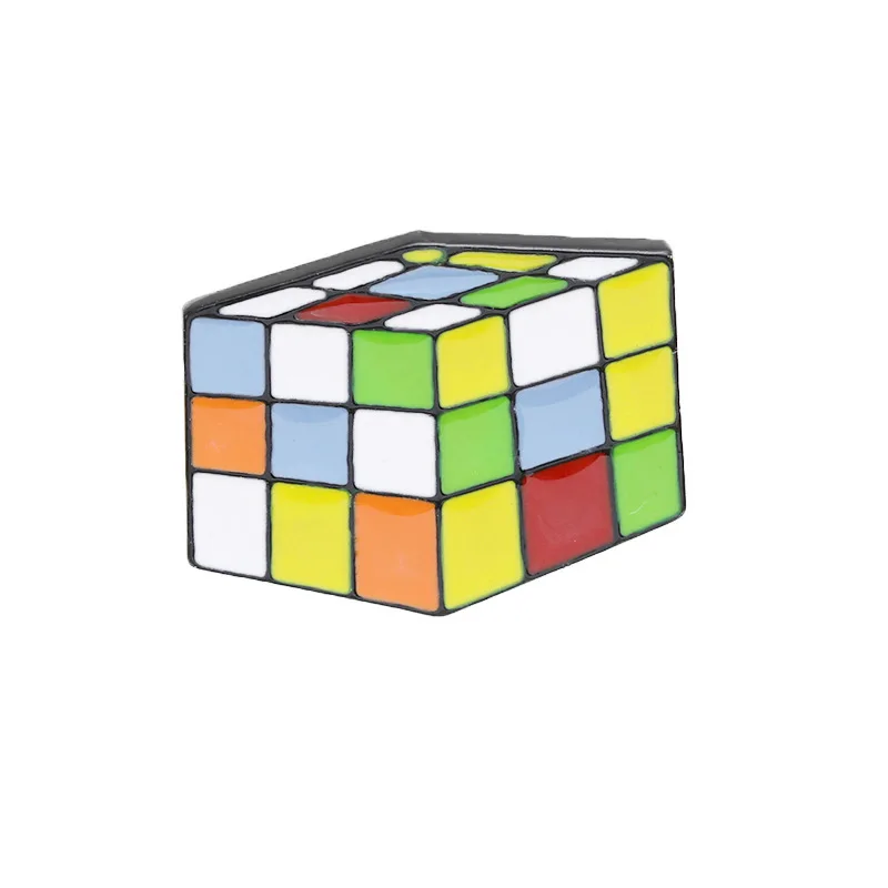 

Europe And America New Products Japanese-style Cartoon Pumpkin Hamburg Brooch Chicken Legs Geometry Rubik's Cube Cool Jacket Clo