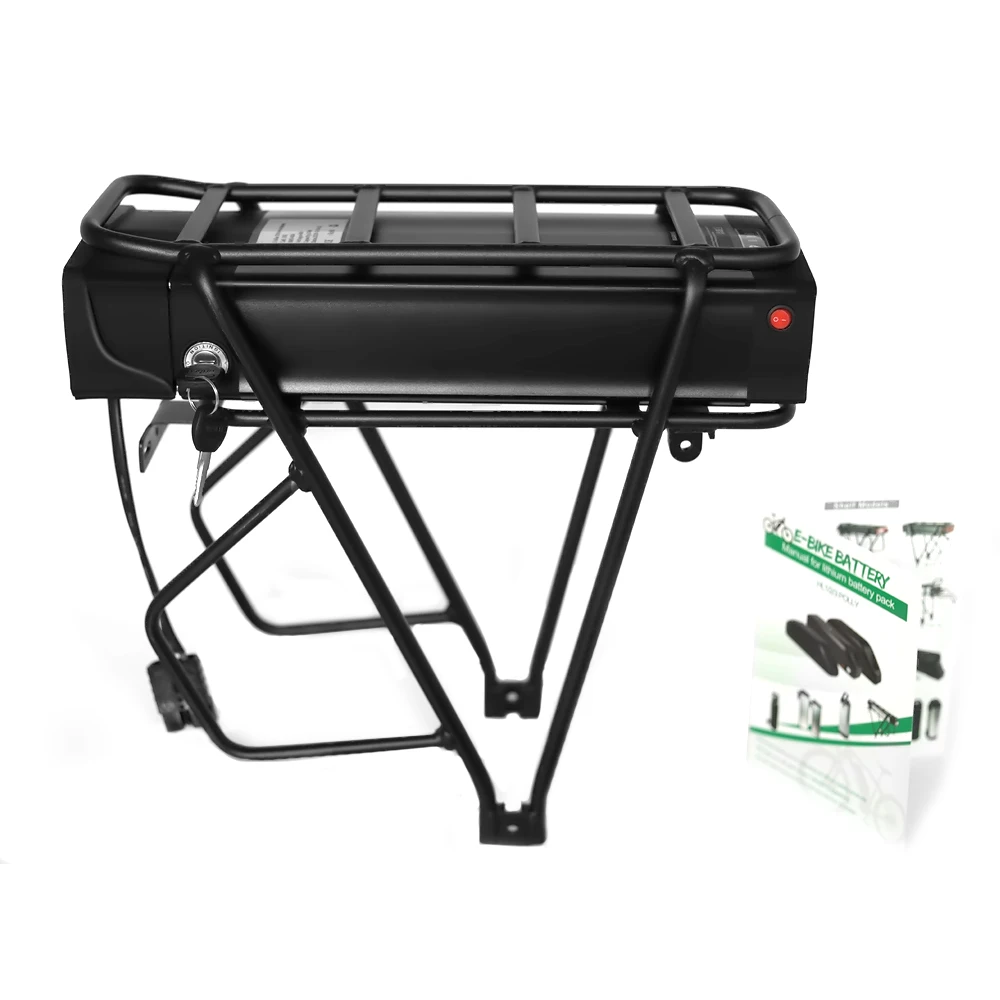 US $305.90 Electric Bicycle Bateria 48V 20Ah Rear Rack Battery Pack For EBike With Luggage Hanger Taillight USB Port USEUAUUK Charger