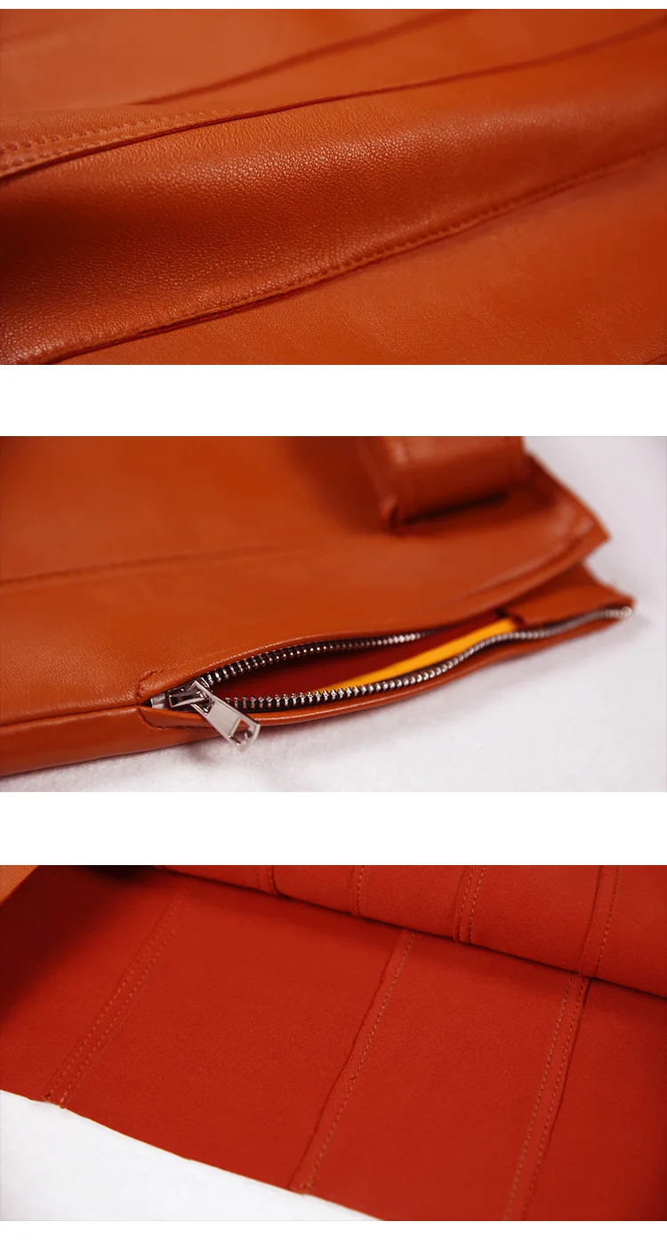 RYS9330 D letter Belt Stitching Genuine Leather A-line Women Mini Skirt Femme Casual Short Pleated Jupe Orange/Green Strip Saias