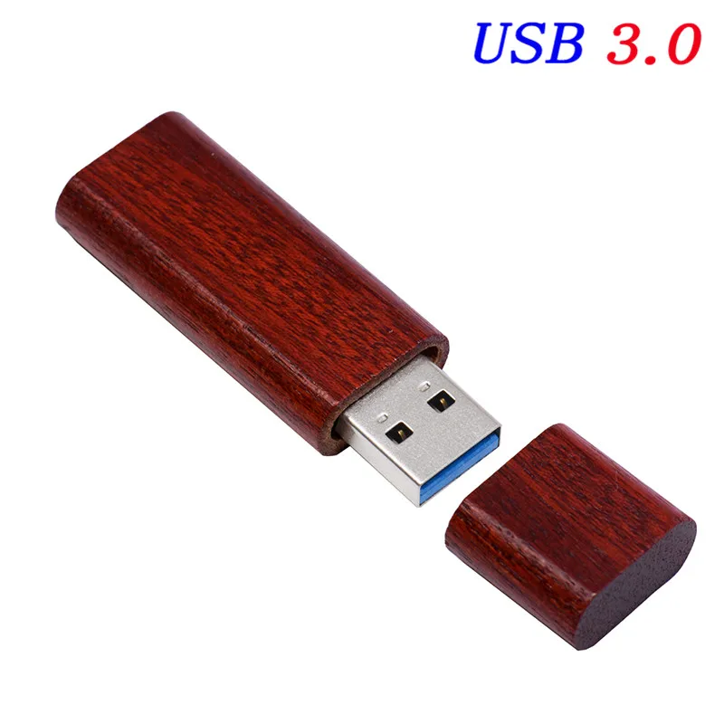 JASTER USB флэш-накопитель деревянный круглый стержень модель+ коробка USB 3,0 логотип на заказ 4 ГБ 8 г 16 ГБ 32 ГБ 64 Гб 128 ГБ Флешка карта памяти U диск - Цвет: Rose wood