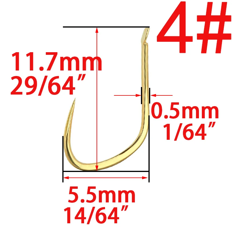 50 шт. цвета: золотистый, колючая проволока с высоким содержанием углерода рыболовный крючок Рыболовные снасти прочный рыболовные крючки, карповый крючок Размеры 1 2 3 4 5 6 7 8 9 10 рыбы инструменты - Цвет: size  4  50pcs