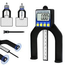 Цифровой измеритель глубины протектора тестер измерительный инструмент ЖК-магнитный самостоящий высота Штангенциркули деревообрабатывающий фрезерный станок столы пила измерения