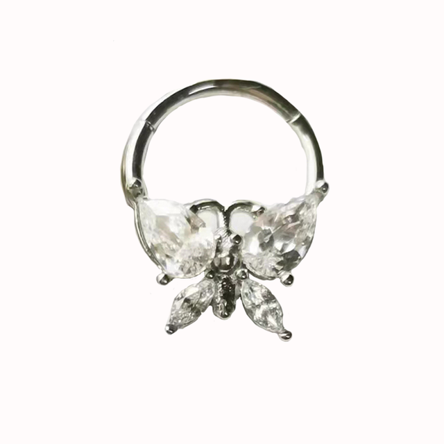 Nose Piercing Ring Nase Septum Piercing Ring Titanium Steel Nariz Piercing Ear Cartilage Tragus Goth Piercing Nez Opal