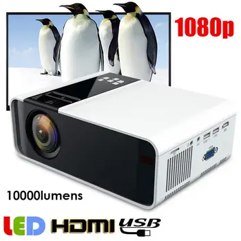 

W10 White Portable Ultra-HD 1080P LED Projector(720P Standard Version) 110-240V