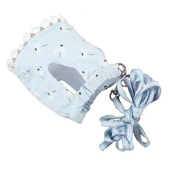 

Small Pet Guinea Pig Rabbit Harness and Leash Chest Strap Vest for Animals Squirrel Hedgehog Outdoor Walking Clothes