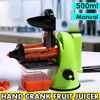 

Multifunctional Manual Fruit Ice Cream Machine Juicer Extractor Squeezer Manual Juicers Meat Fruit Vegetable Wheatgrass 500ML