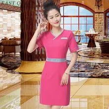 Униформа косметолога платья массажные скрабы медицинская Униформа женская косметичка одежда Униформа для салонов красоты Спецодежда для спа-салона AS007