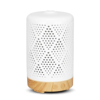 

Ultrasonic Aroma Diffuser Ceramic Air Humidifier Purifier Atomizer Essential Oil Diffuser with 7 Color Night Lights for Home