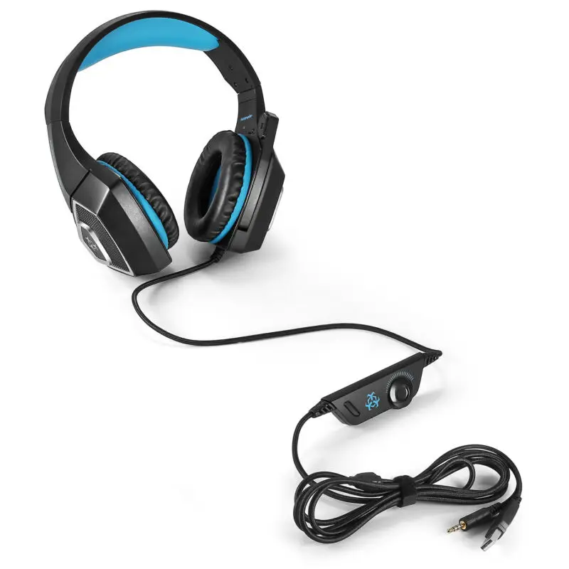 PYMH Hunterspider V1 Stereo Bass Game Gaming Headset for PS4 Slim Pro Xbox One PC Mic