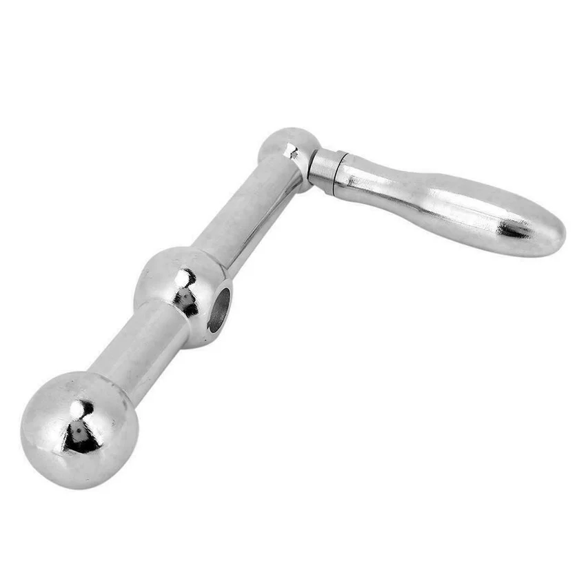 1PC Three Ball Crank Handle Stainless Steel CNC For Bridgport Milling