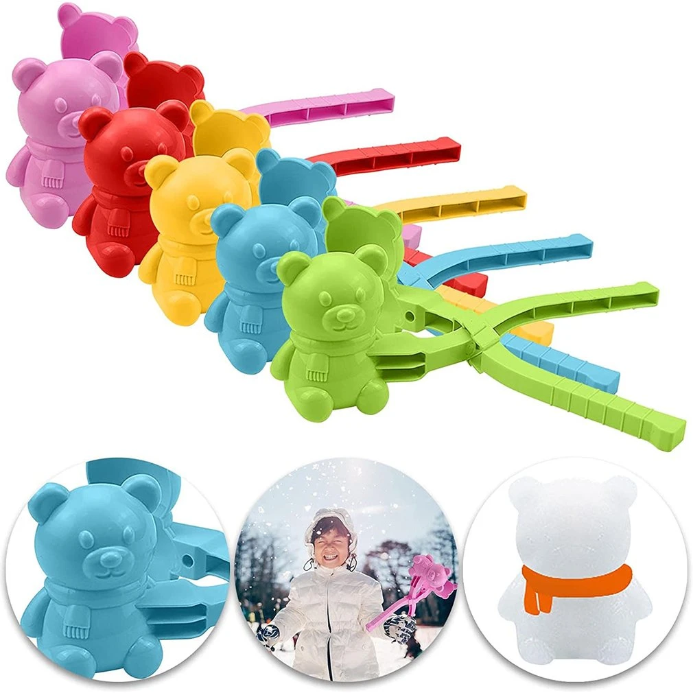 スノーボールメーカーおもちゃかわいいベアデザインスノーボールクリップアウトドアスポーツ用スノーサンドモールドアスノーボールルーバー冬活動 Craft Toys Aliexpress
