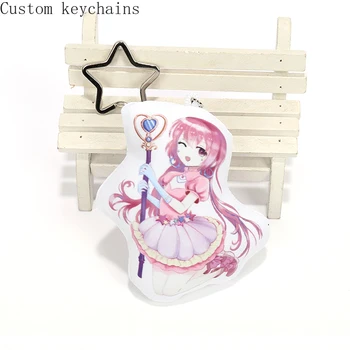 

10cm Customize Mini Pillow with Keychain Custom Design Logo Print Soft Pillow Pendant Decorate for Bag Cute Gift Drop Ship
