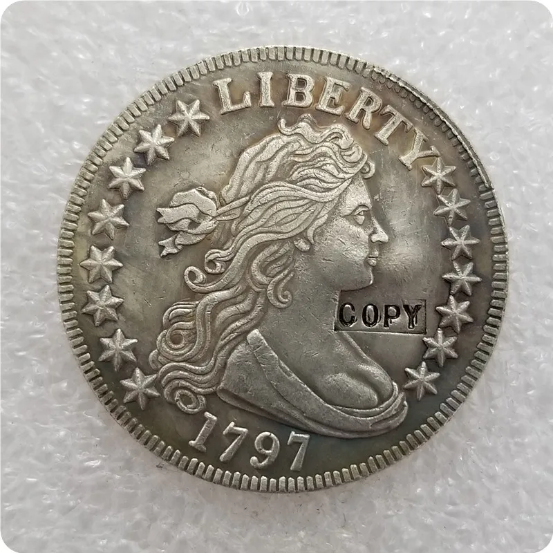 США 1797 драпированный бюст 50-центовая Монета КОПИЯ памятных монет-копии монет медаль коллекционные монеты
