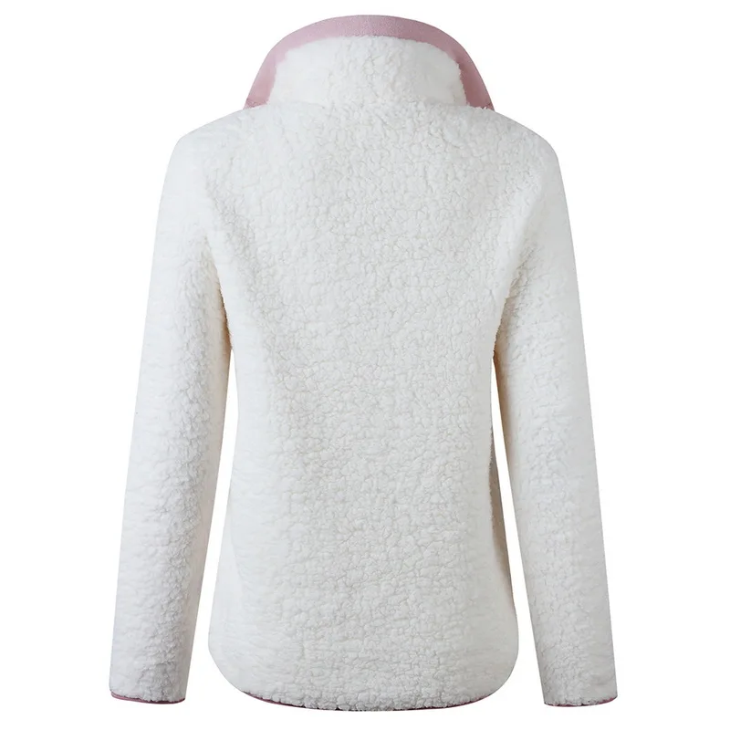 Winter Women Sherpa Sweaters Oversized Fleece Hooded Pullover Loose Fluffy Coat Zipper Coat Jacket Coat Top Outwear