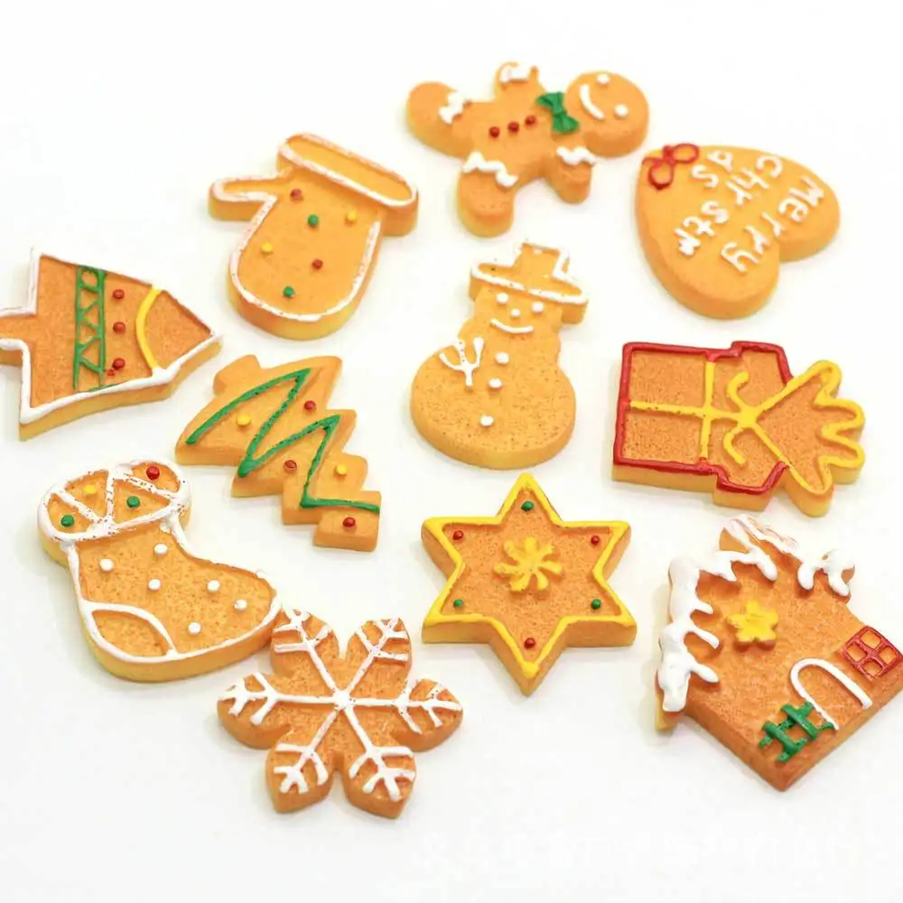10Pcs Mix Mini Christmas Biscuits Decoration Crafts Cabochon Flatback Embellishments For Scrapbooking Diy Accessories 10Pcs Mix Mini Christmas Biscuits Decoration Crafts Cabochon Flatback Embellishments For Scrapbooking Diy Accessories