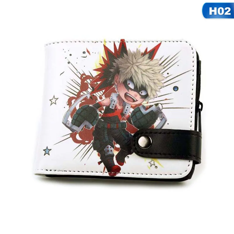 Cute Anime Wallet My Hero Academia Wallet Card Holder Coin Pocket Zipper& Hasp - Цвет: CB0392H02