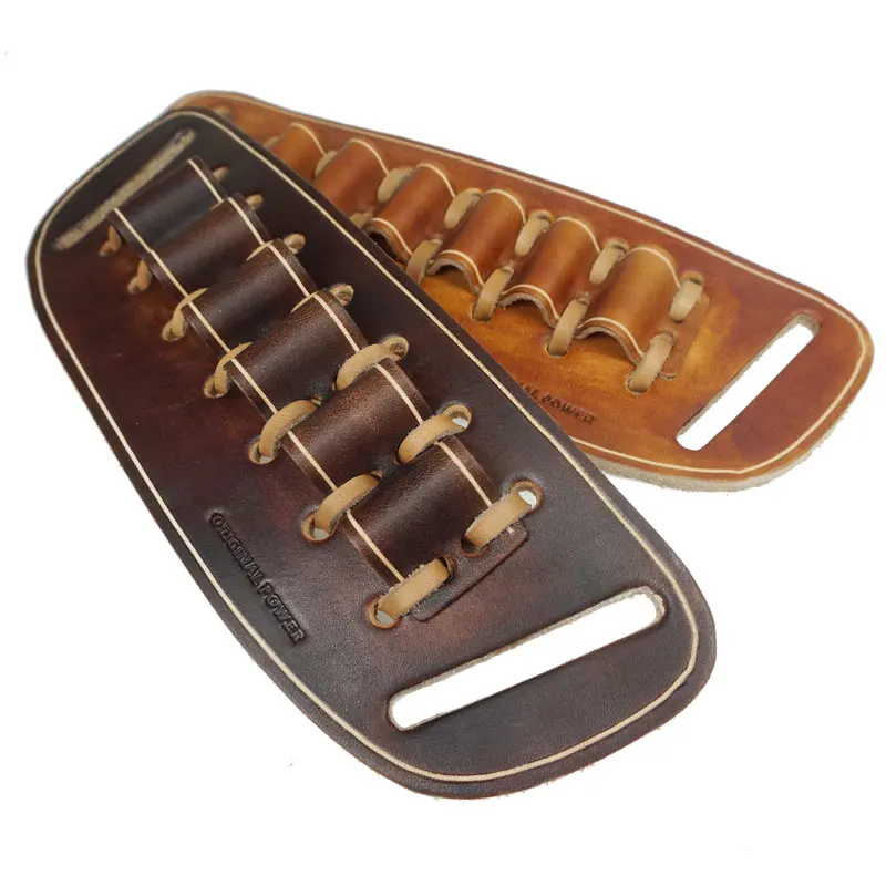 Brown Leather Rifle Ammo Wallet Cartridge Holder For 30-30 308,30-06,45-70 USA