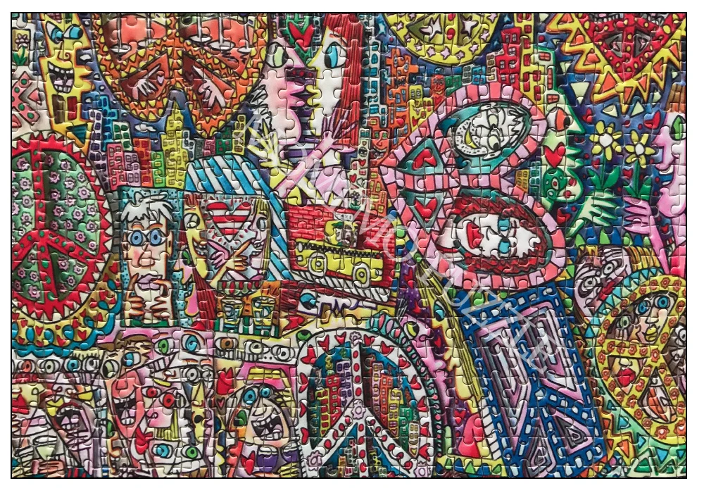 MOMEMO цветная абстрактная живопись, 1000 деталей, деревянная головоломка, мини-сложная DIY головоломка для взрослых, креативные головоломки, игры, игрушки
