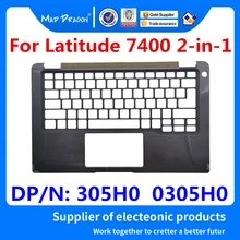 Ноутбук Упор для рук верхняя крышка чехол сборки Клавиатура чехол C shell серебро для Dell Latitude 7400 2-в-1 305H0 0305H0