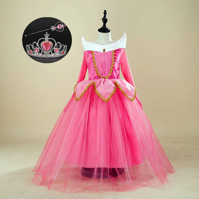 Children's Clothing Girls 3 4 5 7 8 9 10 11 12 Years Cosplay Tutu Tulle Birthday Dress Sleeping Beauty Costume | Детская одежда и