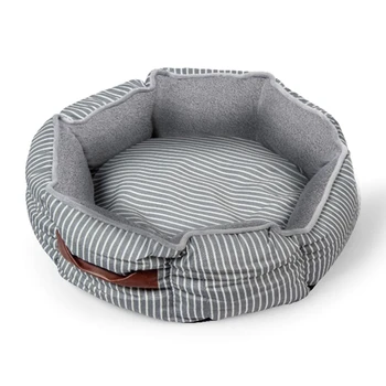 

Round Pet Kennel Dog Kennel Cat Nest Thick Thick Warm Removable Washable Large and Small Pet Mats