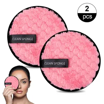 

1/2pcs Reusable Makeup Remover Towel Washable Cotton Pads Forever Skin Cleansing Reusable Make-up Disc Face Cosmetics Makeup