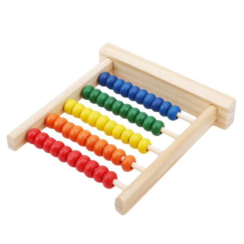 Mini Wooden Abacus Math Learning Toy Numbers Counting Teaching Math Abacus SA 