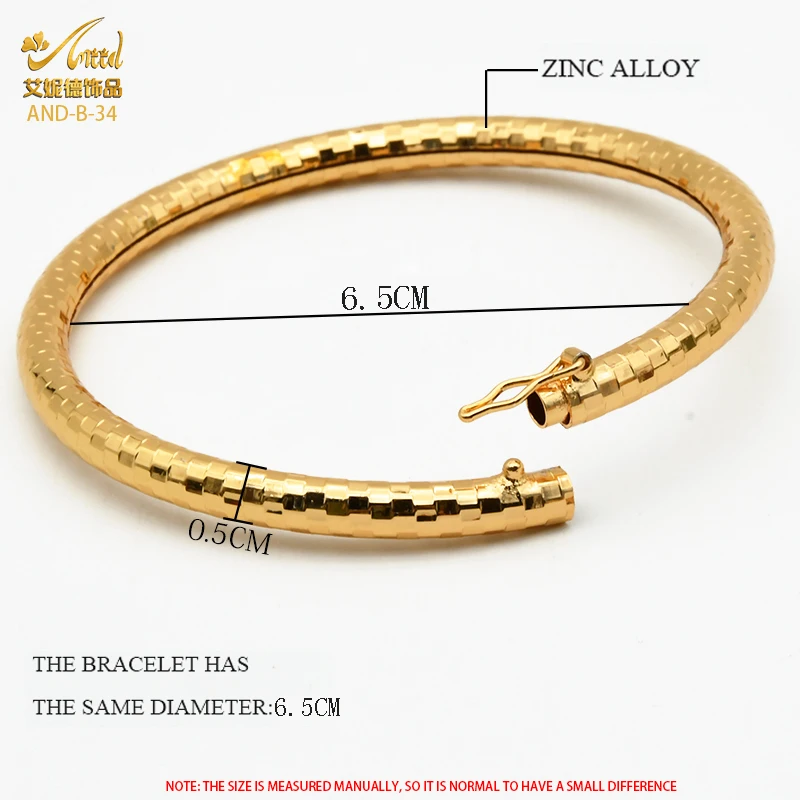 ANIID Copper Bangles Set For Women Charm African Bracelet Dubai Jewelry Gold Color Designer Arabic Luxury Fashion Hawaiian Gift